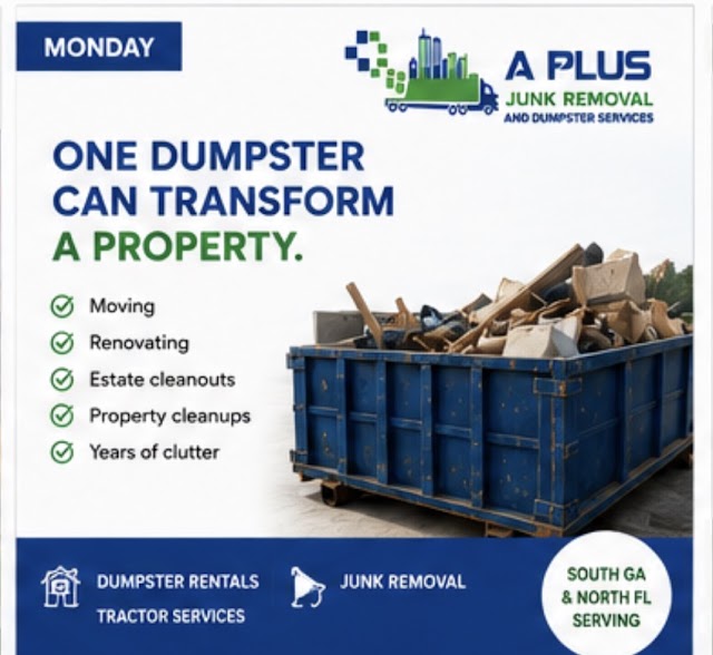 A Plus Junk Removal and Dumpster Services photo 2